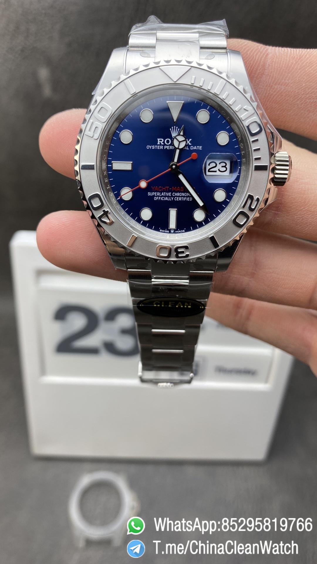 Clean Factory Watch Rolex Yacht Master 126622 Blue Dial with Red Second Hand 904L Stainless Steel Case Oyster Steel Bracelet VR3235 Movement Clean Factory Watch Rolex Yacht Master 126622 Blue Dial with Red Second Hand 904L Stainless Steel Case Oyster Steel Bracelet VR3235 Movement