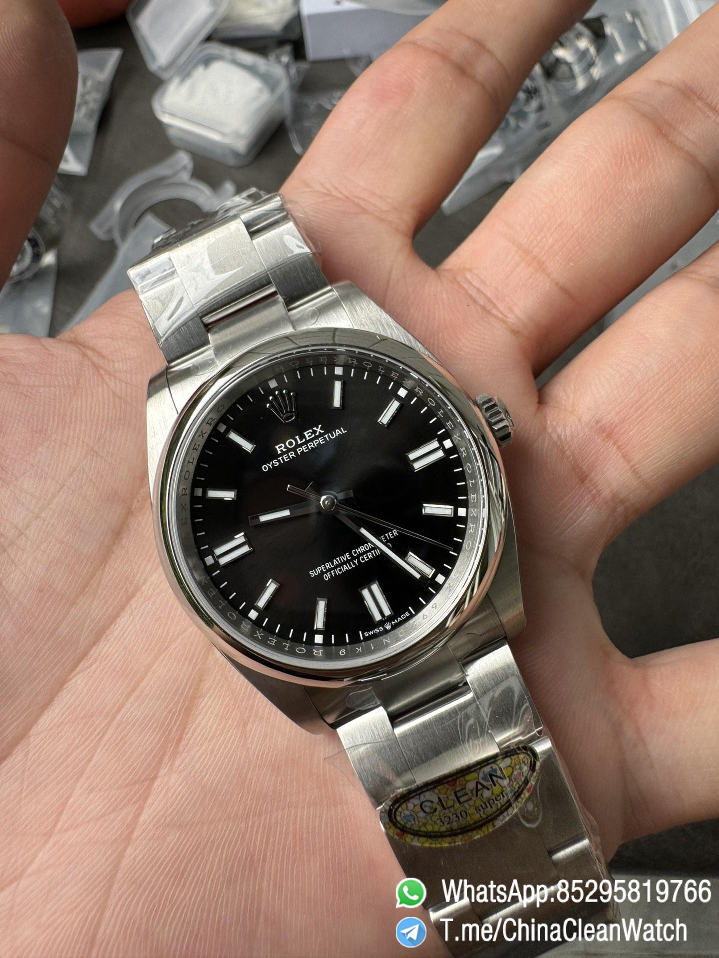 Clean Factory Oyster Perpetual 126000 36mm 904L Steel Black Dial VR3230 Movement 04 Clean Factory Oyster Perpetual 126000 36mm 904L Steel Black Dial VR3230 Movement 04
